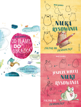 AGOCS pakiet 3x NAUKA RYSOWANIA JESZCZE WIĘCEJ OD PLAMY Zacznij ziemniaczka