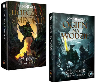 DEVER pakiet 2x LONE WOLF Ucieczka z mroku Ogień na wodzie SERIA KAI