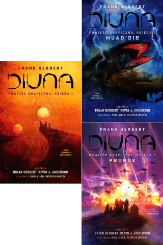 HERBERT powieść graficzna pakiet 3x DIUNA / Muad'Dib Prorok