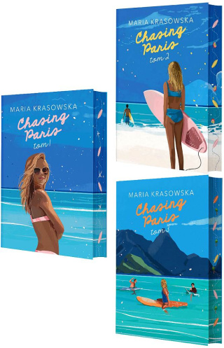 Krasowska Maria - pakiet 3x Chasing Paris ilustrowane brzegi