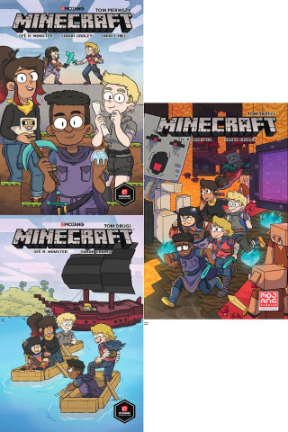 MINECRAFT - SFE MONSTER GRALEY pakiet 3 komiksów