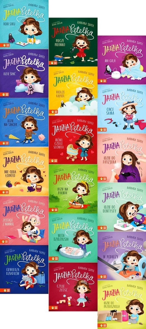 Supeł pakiet 20x Jadzia Pętelka - Robi Siku / W Podróży / Idzie Spać / Do Zoo